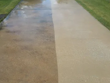 Pressure washing Before and After 3